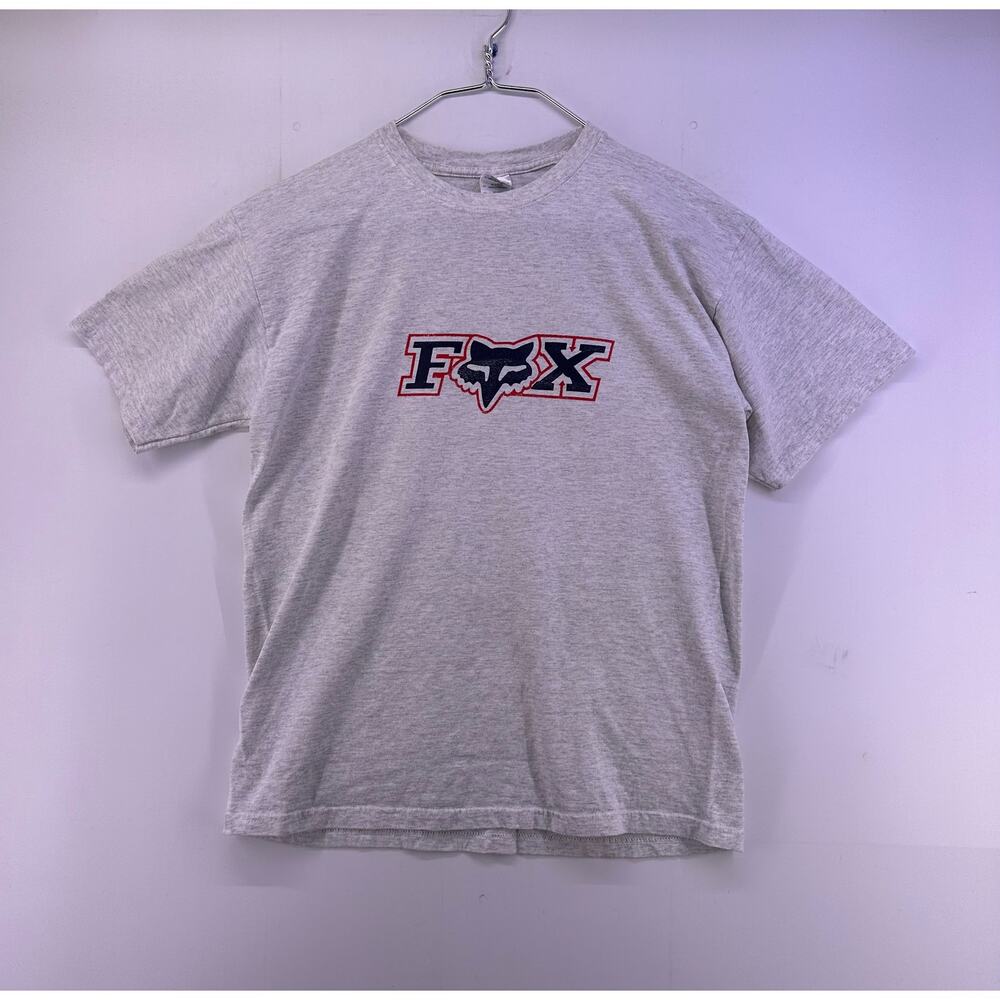 Fox Gildan Gray Tshirt Size Large